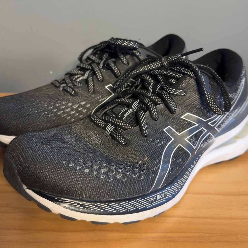 Asics Black and Gray Athletic Shoes